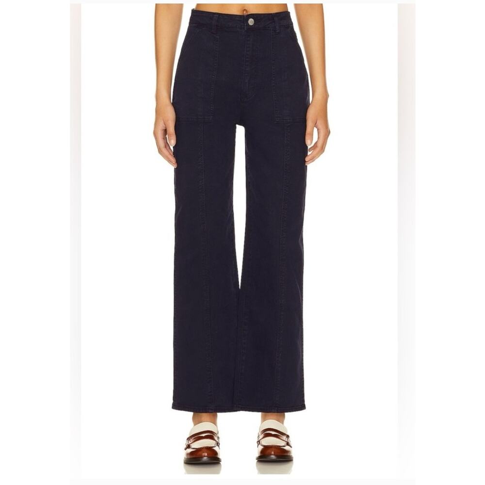 Rolla's Navy Heidi Ankle High Rise Relaxed Straight Jeans NWT
